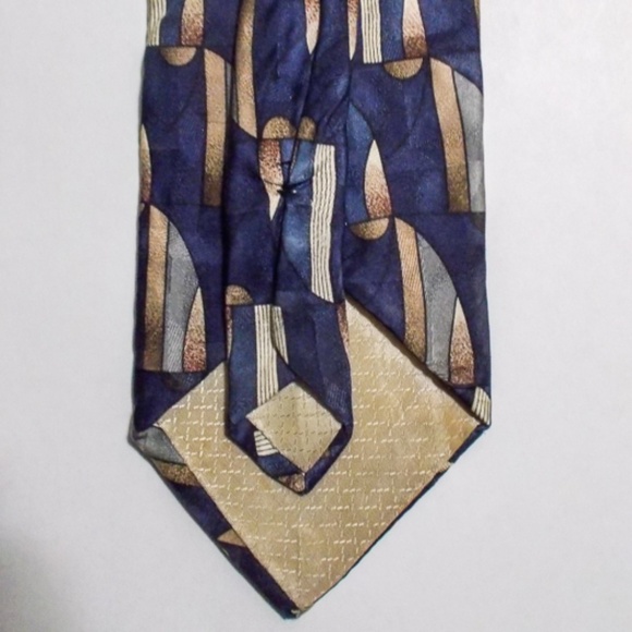Pierre Balmain Paris Blue Men's 100% Silk Vintage Neck Tie EUC - Picture 3 of 6